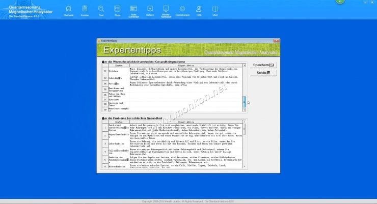 QUANTENRESONANZ MAGNETISCHER ANALYSATOR  4.0 software teaching (22)
