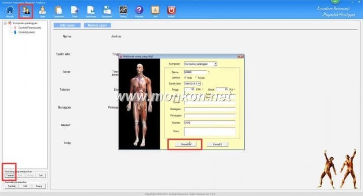 how to use the Kuantum Resonansi Magnetik Analyzer Malay3.9.9 version Quantum Resonance Magnetic Analyzer (2)