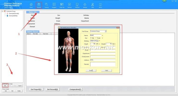 how to use the Quantum Resonance Magnetic Analyzer english 4.0.0 version software (2)