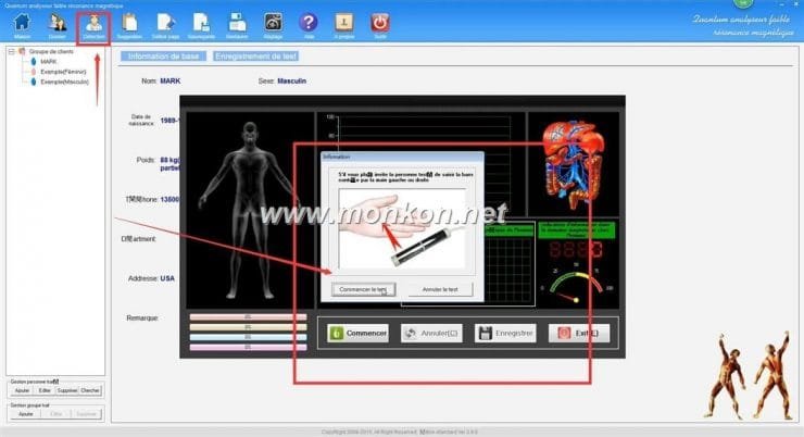 how to use the french version Quantum Resonance Magnetic Analyzer Quantum analyseur faible résonance magnétique (3)